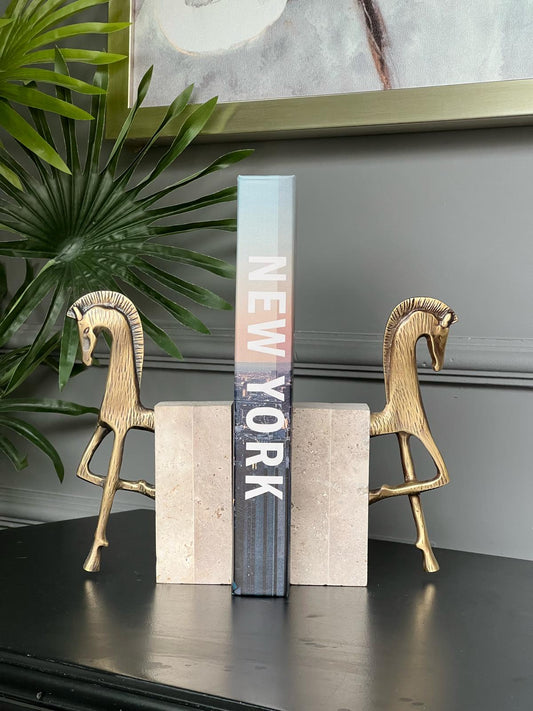Traverten Kaideli Atlı Kitap Tutacağı